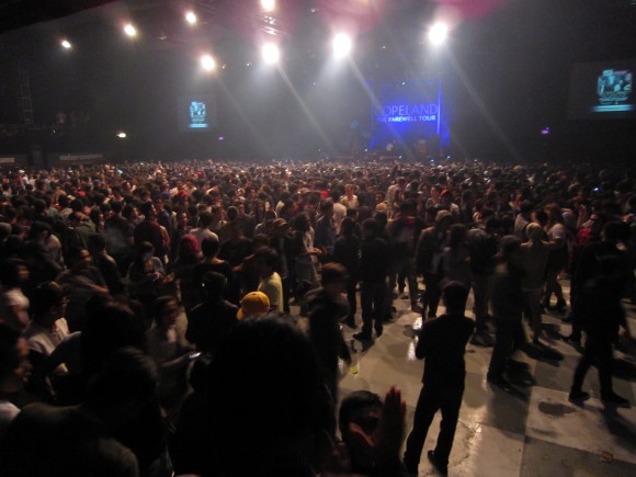 the crowd at the Venue